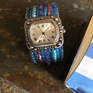 Avon Beaded Stretch Watch